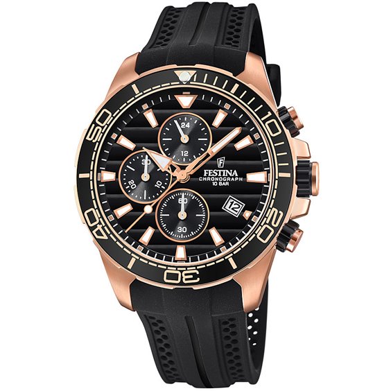 Montre Festina Homme in Acier plaqué or rose F20367/1 - F20367/1